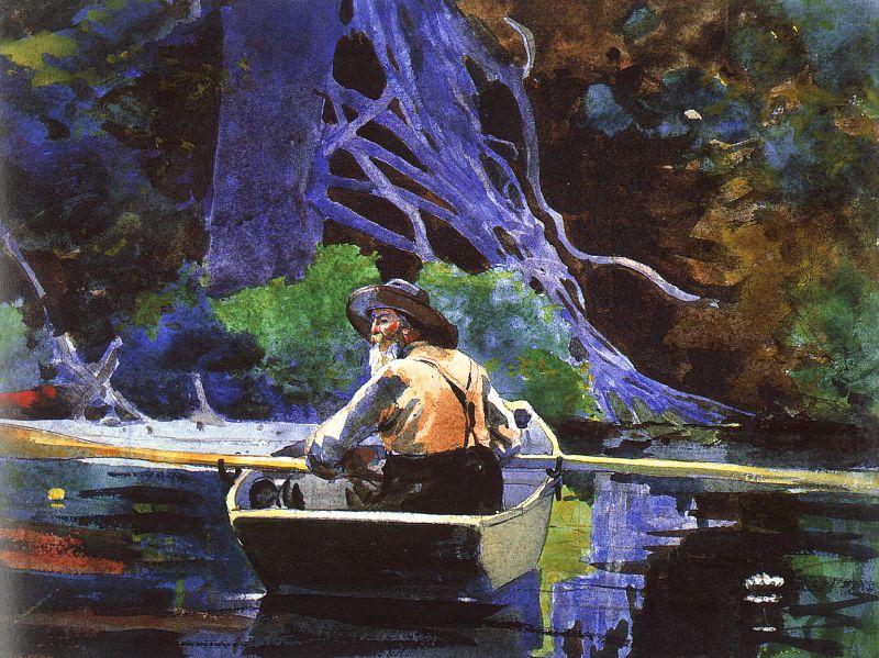 Winslow Homer The Andirondak Guide china oil painting image